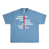 Pebble Blue anti trump resist Urban Heavy Tee - linhVisuals