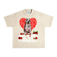 Sandshell pitbull lover dog roses funny just a girl who loves pitbull 213 pitbul Urban Heavy Tee - linhVisuals