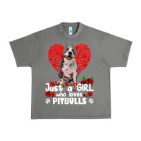 Tornado pitbull lover dog roses funny just a girl who loves pitbull 213 pitbul Urban Heavy Tee - linhVisuals
