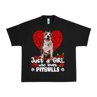Black pitbull lover dog roses funny just a girl who loves pitbull 213 pitbul Urban Heavy Tee - linhVisuals