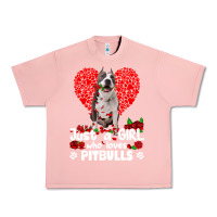 Salmon pitbull lover dog roses funny just a girl who loves pitbull 213 pitbul Urban Heavy Tee - linhVisuals