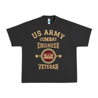 Pigment Black us army combat engineer combat engineer veteran gift pullover hoodie Urban Heavy Tee - linhVisuals