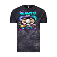 Cloud Black Beauty Lies Within Vintage Tee - CowhideDigitalArt