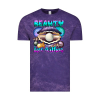 Cloud Purple Beauty Lies Within Vintage Tee - CowhideDigitalArt