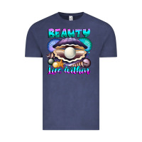 Vintage Denim Beauty Lies Within Vintage Tee - CowhideDigitalArt