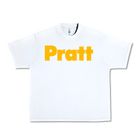 White Pratt Institute Urban Heavy Tee - linhVisuals