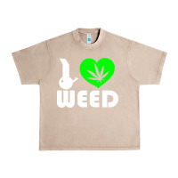 French Oak i love weed fun Urban Heavy Tee - linhVisuals