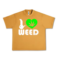 Peanut Butter i love weed fun Urban Heavy Tee - linhVisuals
