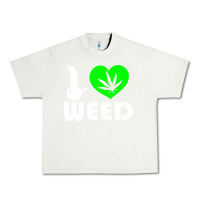 Pistachio i love weed fun Urban Heavy Tee - linhVisuals