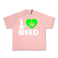 Salmon i love weed fun Urban Heavy Tee - linhVisuals