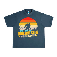 Midnight Navy hide and seek world champion bigfoot t  shirt hide and seek world cham Urban Heavy Tee - linhVisuals