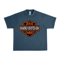 Midnight Navy enjoy jesus christ heavenly devoted son parody religious tee t shirt Urban Heavy Tee - linhVisuals