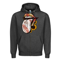Charcoal Heather Baseball Tongue Zipper Hoodie - Jasminsmagicworld