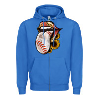 True Royal Baseball Tongue Zipper Hoodie - Jasminsmagicworld