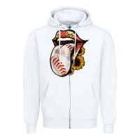 White Baseball Tongue Zipper Hoodie - Jasminsmagicworld