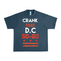 Midnight Navy vintage washington d.c crank that go go music design gift. t shirt Urban Heavy Tee - linhVisuals