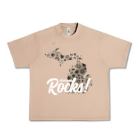 Burro great lakes shaped men women petoskey stone michigan rocks pullover ho Urban Heavy Tee - linhVisuals
