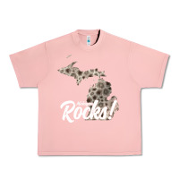 Salmon great lakes shaped men women petoskey stone michigan rocks pullover ho Urban Heavy Tee - linhVisuals