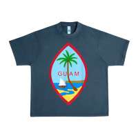 Midnight Navy guam coat of arms souvenir gift flag chamorro t shirt Urban Heavy Tee - linhVisuals