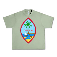 Oil Green guam coat of arms souvenir gift flag chamorro t shirt Urban Heavy Tee - linhVisuals