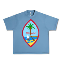 Pebble Blue guam coat of arms souvenir gift flag chamorro t shirt Urban Heavy Tee - linhVisuals