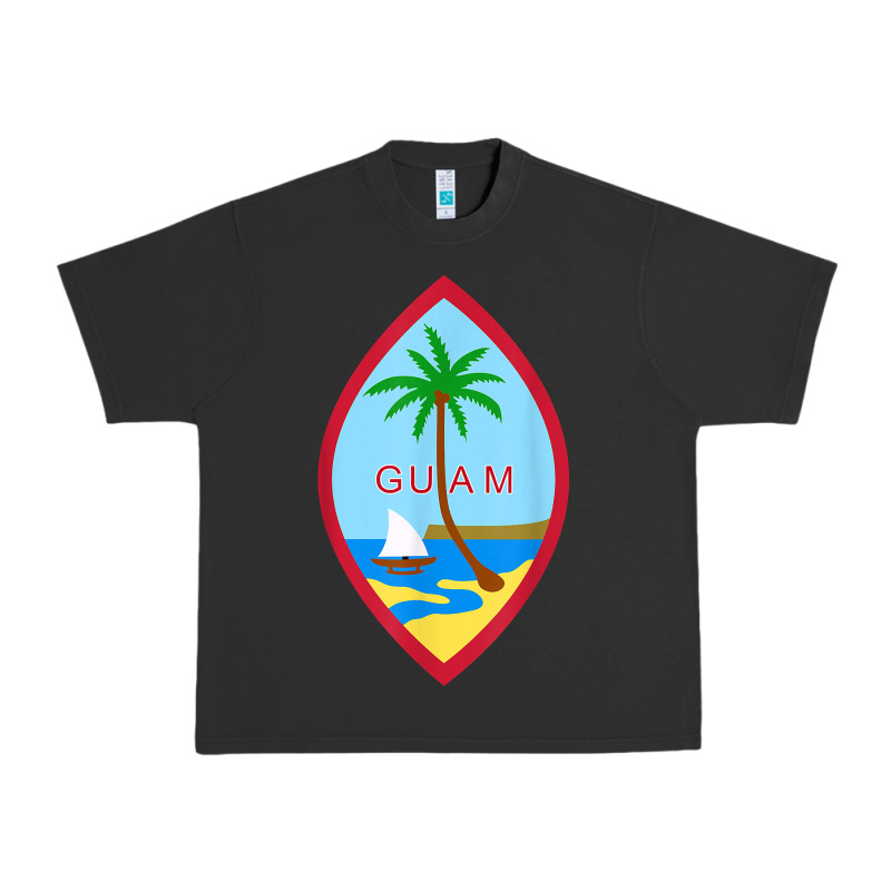 Guam Coat Of Arms Souvenir Gift Flag Chamorro T Shirt Urban Heavy Tee by linhVisuals | Teevron