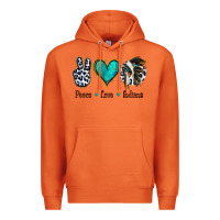 Carrot Peace Love Indians Premium Hoodie - Jasminsmagicworld