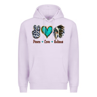 Lilac Peace Love Indians Premium Hoodie - Jasminsmagicworld