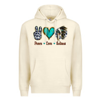 Sandshell Peace Love Indians Premium Hoodie - Jasminsmagicworld