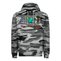 Slate Camo Peace Love Indians Premium Hoodie - Jasminsmagicworld