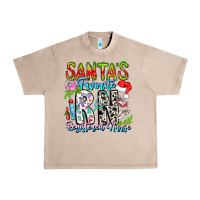 French Oak Santa's Favorite RN Registered Nurse Urban Heavy Tee - CowhideDigitalArt