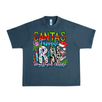 Midnight Navy Santa's Favorite RN Registered Nurse Urban Heavy Tee - CowhideDigitalArt
