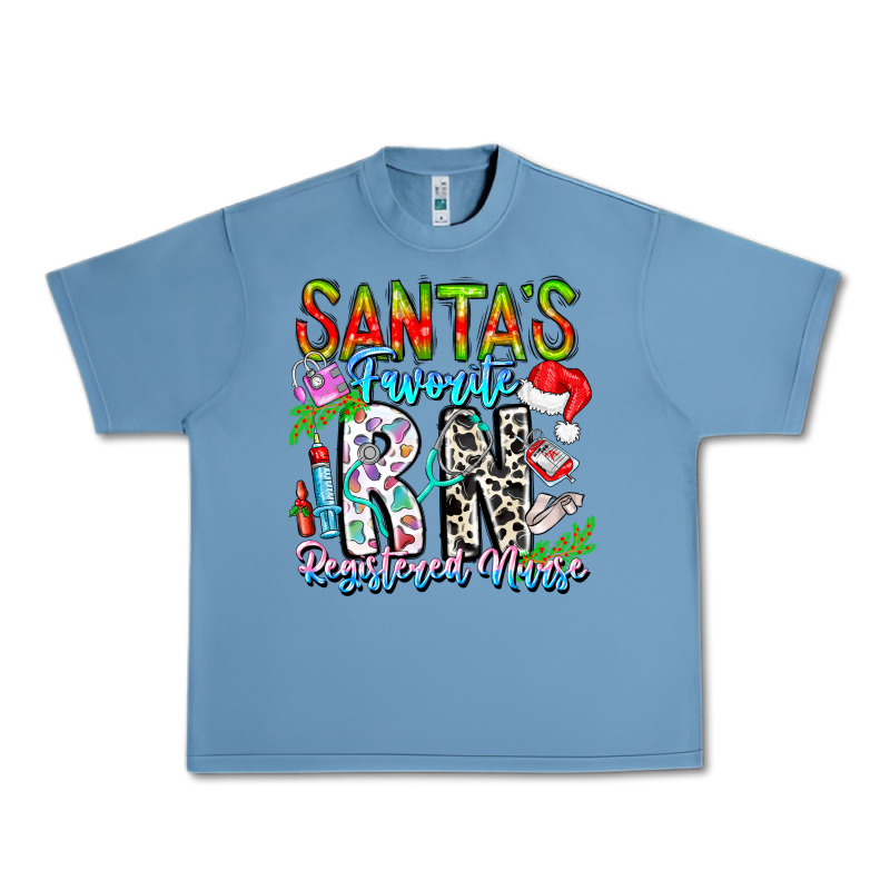 Santa's Favorite Rn Registered Nurse Urban Heavy Tee by CowhideDigitalArt | Teevron