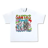 White Santa's Favorite RN Registered Nurse Urban Heavy Tee - CowhideDigitalArt