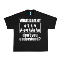 Black funny sign language gift men women hand symbol interpreter t shirt Urban Heavy Tee - linhVisuals