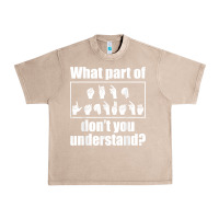 French Oak funny sign language gift men women hand symbol interpreter t shirt Urban Heavy Tee - linhVisuals
