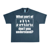 Funny Sign Language Gift Men Women Hand Symbol Interpreter T Shirt Urban Heavy Tee | Teevron