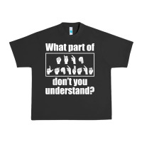 Pigment Black funny sign language gift men women hand symbol interpreter t shirt Urban Heavy Tee - linhVisuals