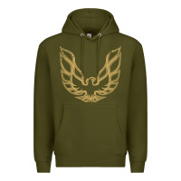 Army Green Trans Am Premium Hoodie - maiPhamDesign