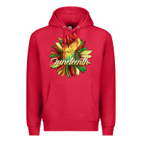 Cardinal juneteenth fist sunflower Premium Hoodie - BarkalooDesign