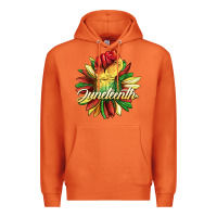 Carrot juneteenth fist sunflower Premium Hoodie - BarkalooDesign
