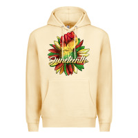 Pina Colada juneteenth fist sunflower Premium Hoodie - BarkalooDesign