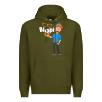 Army Green Kids Cartoon Blippis funny Premium Hoodie - maiPhamDesign