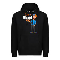 Black Kids Cartoon Blippis funny Premium Hoodie - maiPhamDesign