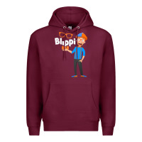 Burgundy Kids Cartoon Blippis funny Premium Hoodie - maiPhamDesign