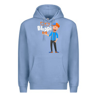 Colony Blue Kids Cartoon Blippis funny Premium Hoodie - maiPhamDesign