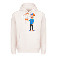 Pale Pink Kids Cartoon Blippis funny Premium Hoodie - maiPhamDesign