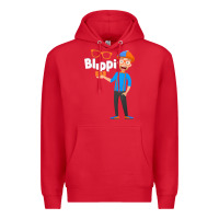 Red Kids Cartoon Blippis funny Premium Hoodie - maiPhamDesign