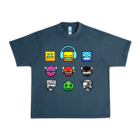Midnight Navy geometry dash insane Urban Heavy Tee - linhVisuals