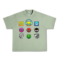 Oil Green geometry dash insane Urban Heavy Tee - linhVisuals